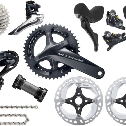 Shimano Gruppo ULTEGRA R8020 2×11 velocità 160/160mm